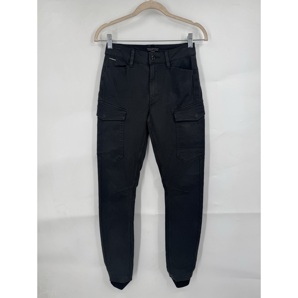 G-Star Raw Cargo Stirrup Jean Women 26 Grey Grunge Western Outdoor Rodeo Hobo